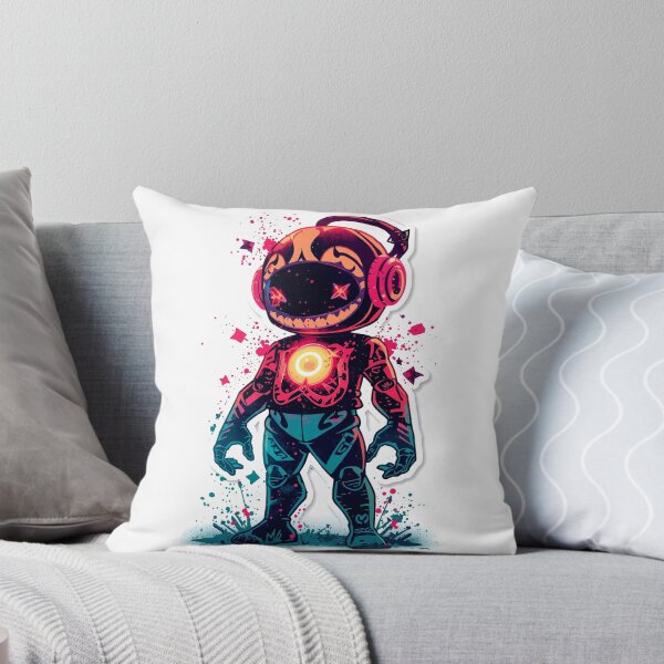 Item preview, Neon Astral Graffiti Character | Street Art Cosmic Robot | Vibrant Urban Cartoon Design designed and sold by PLUSHIWORLDtm.