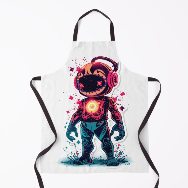 Item preview, Neon Astral Graffiti Character | Street Art Cosmic Robot | Vibrant Urban Cartoon Design designed and sold by PLUSHIWORLDtm.