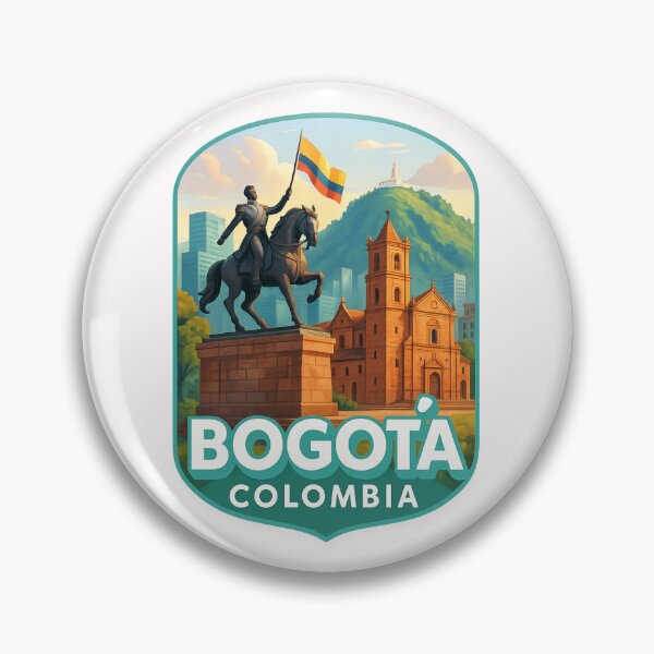 Item preview,  Bogotá, Colombia – Bolívar Statue and Colonial Cathedral designed and sold by Places On Earth.
