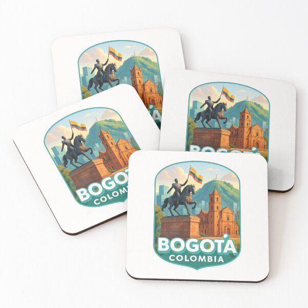 Item preview,  Bogotá, Colombia – Bolívar Statue and Colonial Cathedral designed and sold by Places On Earth.