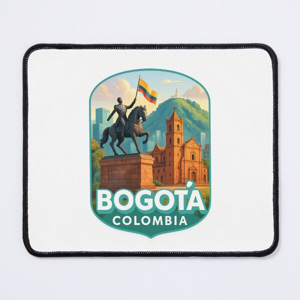 Item preview, Bogotá, Colombia – Bolívar Statue and Colonial Cathedral designed and sold by Places On Earth.