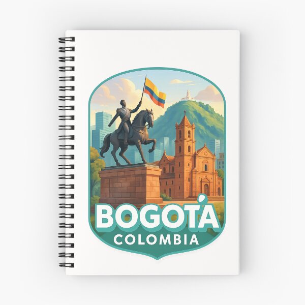 Item preview,  Bogotá, Colombia – Bolívar Statue and Colonial Cathedral designed and sold by Places On Earth.