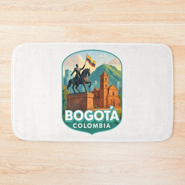 Item preview,  Bogotá, Colombia – Bolívar Statue and Colonial Cathedral designed and sold by Places On Earth.