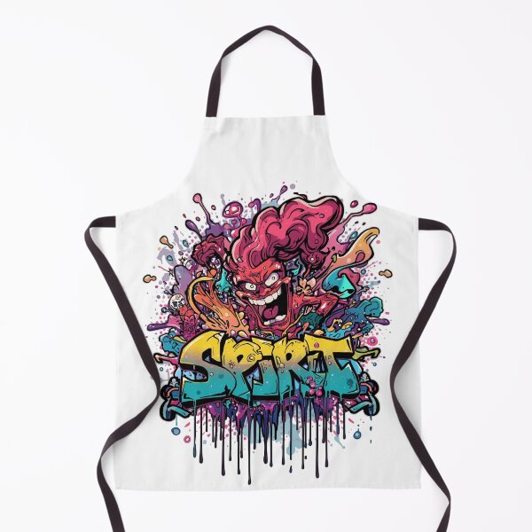 Item preview, SQUIRT Graffiti Monster | Explosive Street Art Design | Vibrant Urban Cartoon Style designed and sold by PLUSHIWORLDtm.