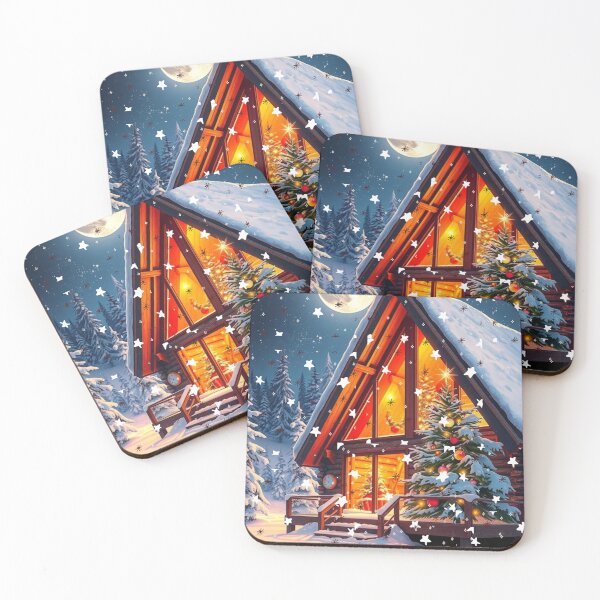 Item preview, Christmas Cabin Glow designed and sold by Digitalhub12.