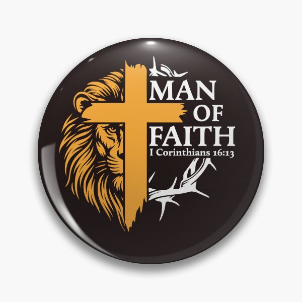 Item preview,  Man of Faith Lion Christian Cross designed and sold by KevinorNorris.