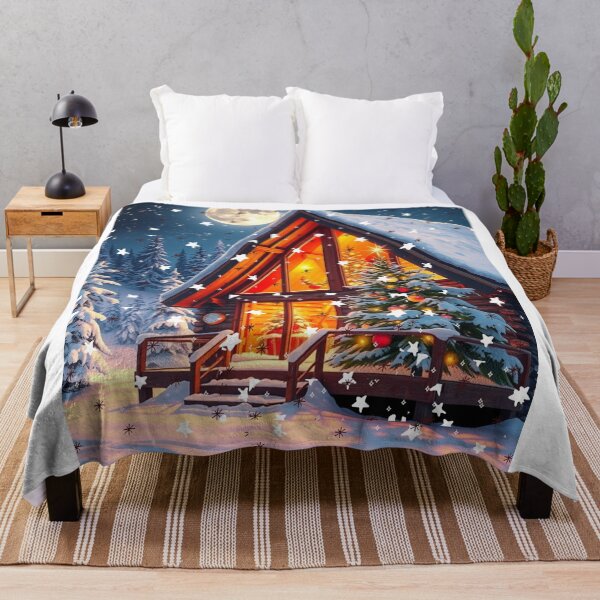 Item preview, Christmas Cabin Glow designed and sold by Digitalhub12.