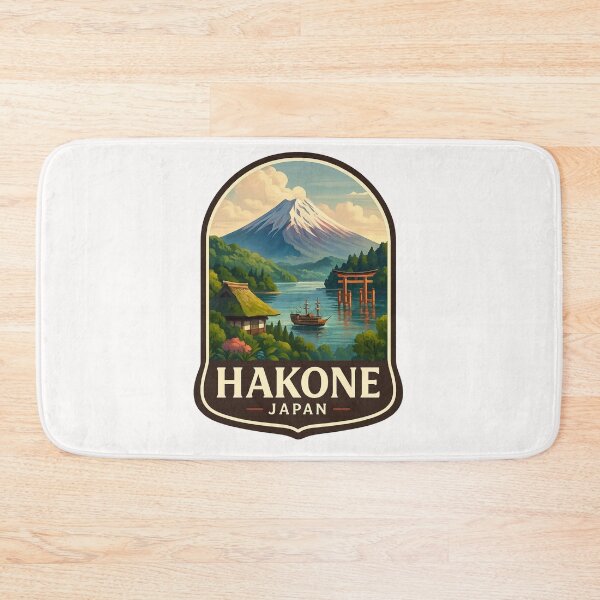 Item preview,  Hakone, Japan – Lake Ashi and Mt. Fuji with Torii Gate designed and sold by Places On Earth.
