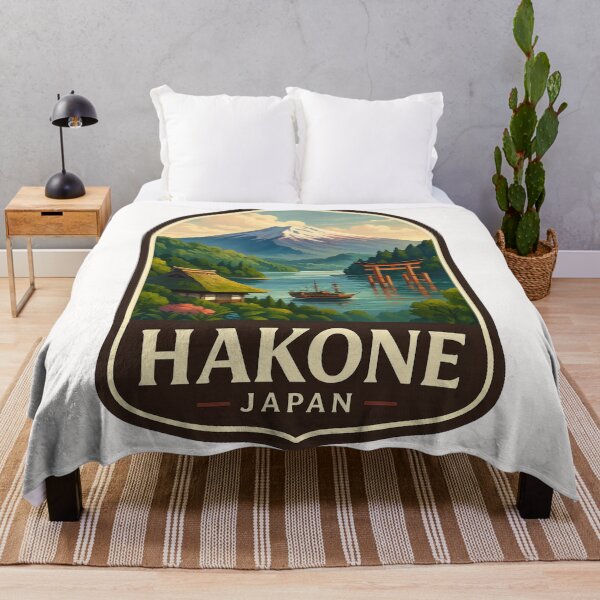 Item preview,  Hakone, Japan – Lake Ashi and Mt. Fuji with Torii Gate designed and sold by Places On Earth.