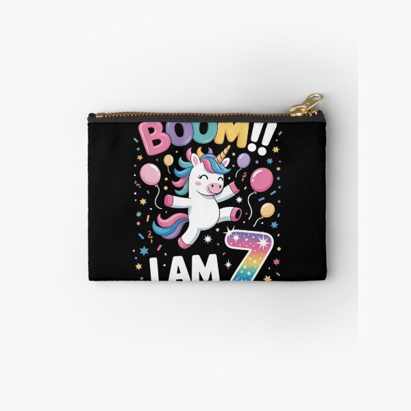 Item preview, 7 Years Old Unicorn Flossing 7th Birthday Girl Unicorn Party designed and sold by InspiredFoul.