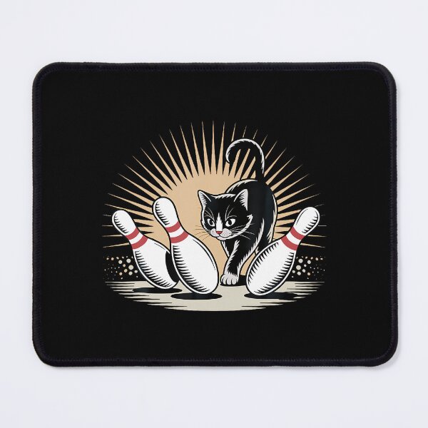 Item preview, Ornery Alley Cat Tipping Pins Funny Bowling Attire designed and sold by ChelseaEula.