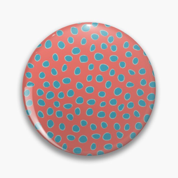 Item preview, Turquoise Coral Polka Delight Pattern designed and sold by Petra Lang.