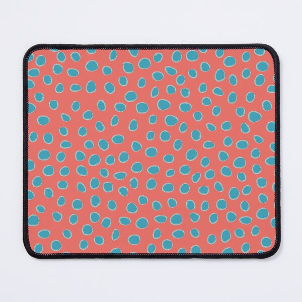 Item preview, Turquoise Coral Polka Delight Pattern designed and sold by Petra Lang.