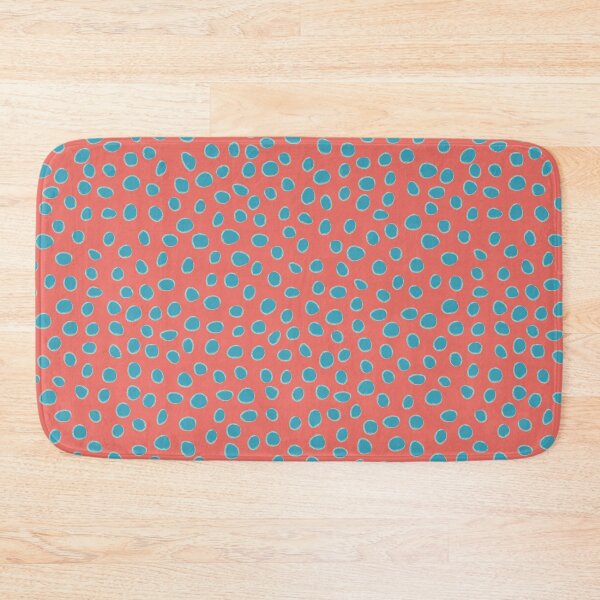 Item preview, Turquoise Coral Polka Delight Pattern designed and sold by Petra Lang.