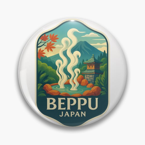 Item preview,  Beppu, Japan – Jigoku Hot Springs and Mount Tsurumi Views designed and sold by Places On Earth.