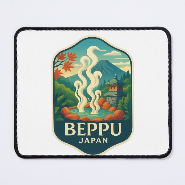 Item preview,  Beppu, Japan – Jigoku Hot Springs and Mount Tsurumi Views designed and sold by Places On Earth.