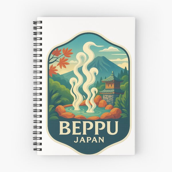 Item preview,  Beppu, Japan – Jigoku Hot Springs and Mount Tsurumi Views designed and sold by Places On Earth.