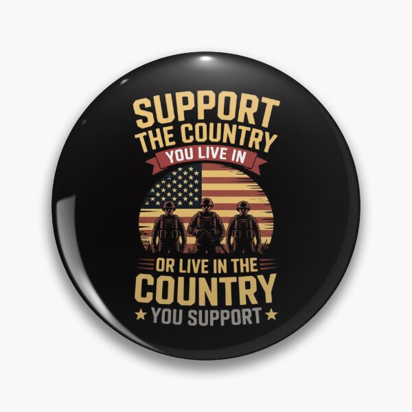 Item preview, American Flag Support The Country You Live In designed and sold by CareTopping.