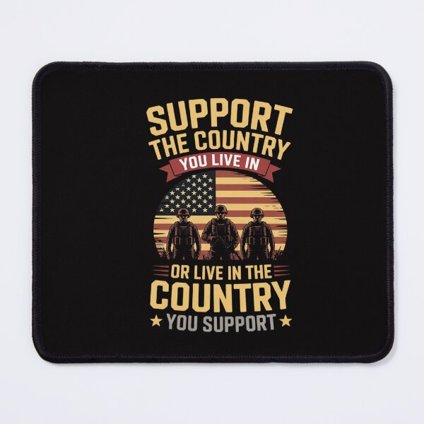 Item preview, American Flag Support The Country You Live In designed and sold by CareTopping.