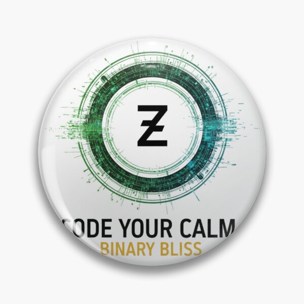 Item preview, Code Your Calm | Binary Bliss & Digital Zen for Programmers designed and sold by MonaRose_Art.