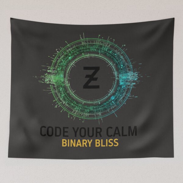 Item preview, Code Your Calm | Binary Bliss & Digital Zen for Programmers designed and sold by MonaRose_Art.