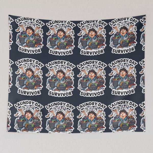 Item preview, Laundry Day Survivor – Comedy Quote for Real-Life Everyday Moments designed and sold by Nordic Echo.