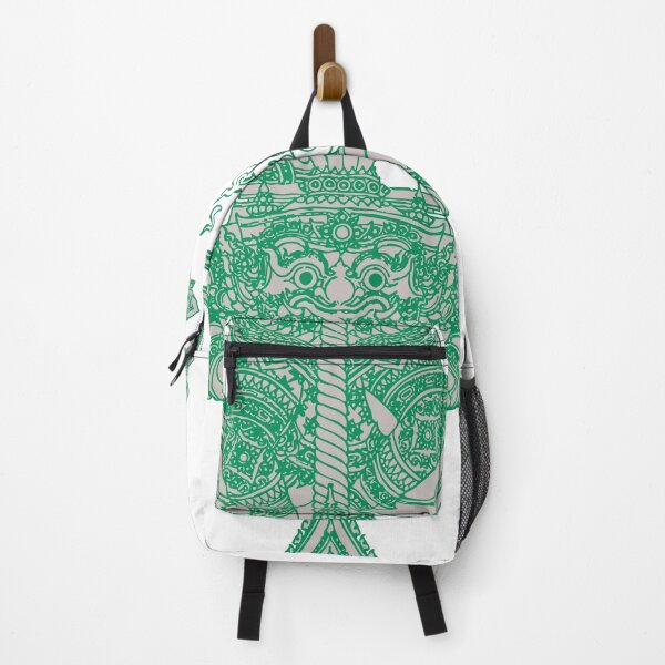 Item preview, Green Thai Mythical Guardian Line Art | Ancient Ink Illustration designed and sold by Bspaces.