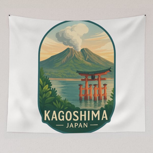Item preview,  Kagoshima, Japan – Sakurajima and Kinko Bay Serenity designed and sold by Places On Earth.