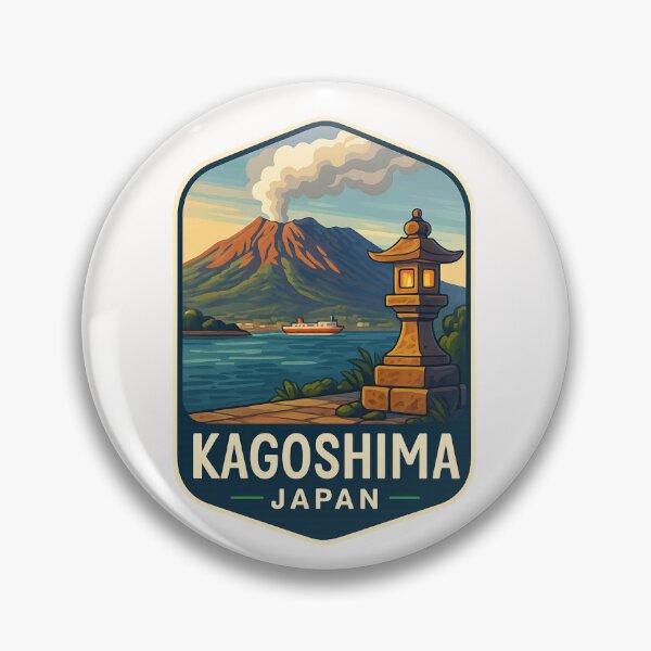 Item preview,  Kagoshima, Japan – Lantern Path by Sakurajima Volcano designed and sold by Places On Earth.