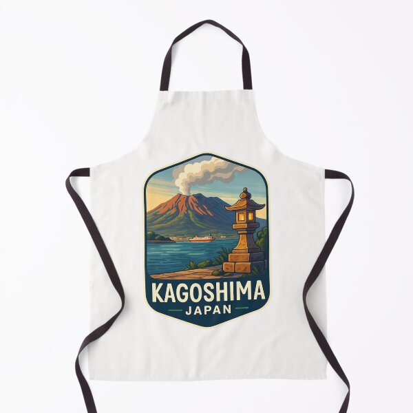 Item preview, Kagoshima, Japan – Lantern Path by Sakurajima Volcano designed and sold by Places On Earth.