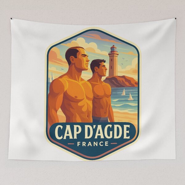 Item preview,  Cap d’Agde, France – Languedoc Beach and Lighthouse Coast designed and sold by Places On Earth.
