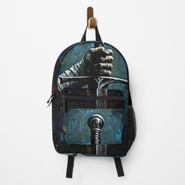 Item preview, Knight's Hand Gripping Medieval Longsword - Dramatic Grunge Art designed and sold by Art's Diner.
