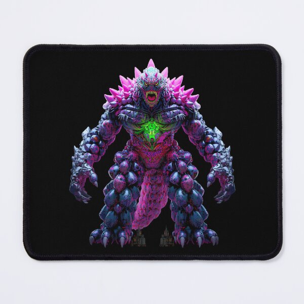 Item preview, Neon Kaiju Balloon Monster – Vibrant Cyber Street Art Creature designed and sold by PLUSHIWORLDtm.
