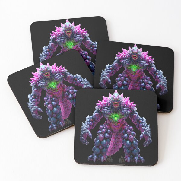 Item preview, Neon Kaiju Balloon Monster – Vibrant Cyber Street Art Creature designed and sold by PLUSHIWORLDtm.
