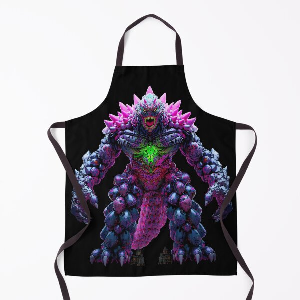 Item preview, Neon Kaiju Balloon Monster – Vibrant Cyber Street Art Creature designed and sold by PLUSHIWORLDtm.