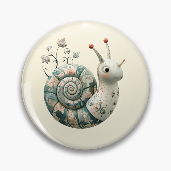 Item preview, Whimsical Botanical Snail designed and sold by CharlottePlaceArt.
