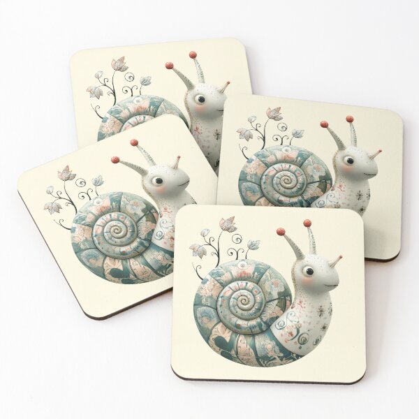 Item preview, Whimsical Botanical Snail designed and sold by CharlottePlaceArt.