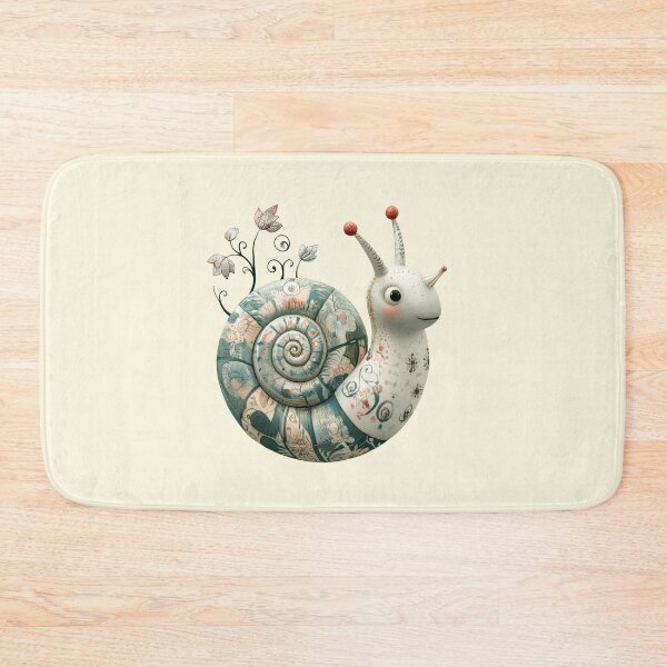 Item preview, Whimsical Botanical Snail designed and sold by CharlottePlaceArt.