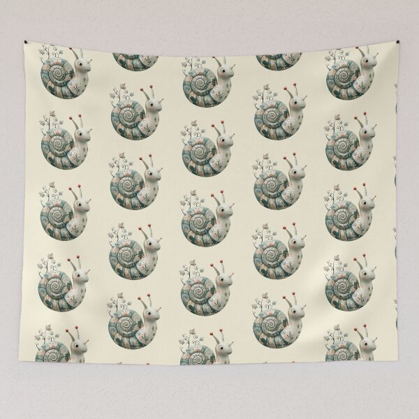 Item preview, Whimsical Botanical Snail designed and sold by CharlottePlaceArt.