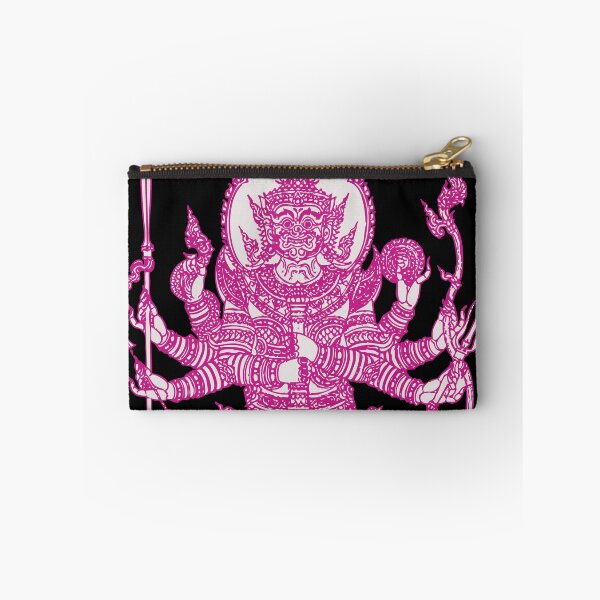 Item preview, Pink Thai Mythical Guardian Line Art | Ancient Ink Illustration designed and sold by Bspaces.