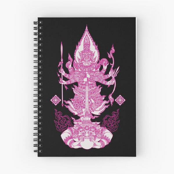 Item preview, Pink Thai Mythical Guardian Line Art | Ancient Ink Illustration designed and sold by Bspaces.