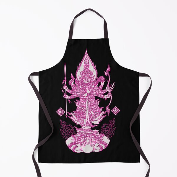 Item preview, Pink Thai Mythical Guardian Line Art | Ancient Ink Illustration designed and sold by Bspaces.
