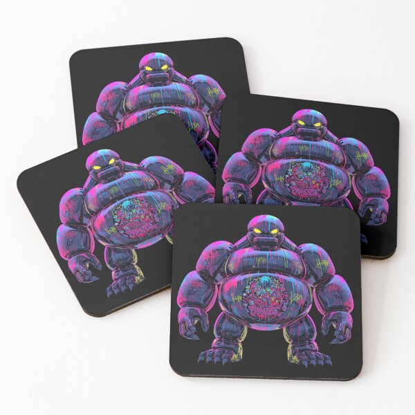 Item preview, Neon Graffiti Monster Balloon – Cyberpunk Street Art Creature designed and sold by PLUSHIWORLDtm.