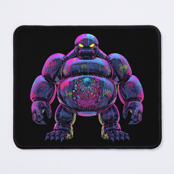 Item preview, Neon Graffiti Monster Balloon – Cyberpunk Street Art Creature designed and sold by PLUSHIWORLDtm.