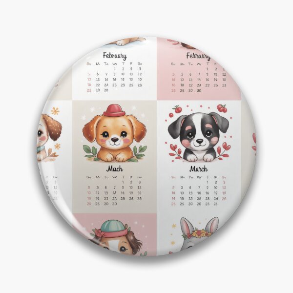 Item preview, Whimsical Animal Calendar Throw Blanket & Pillow Set - Monthly Cute Critters designed and sold by ZyxDes.