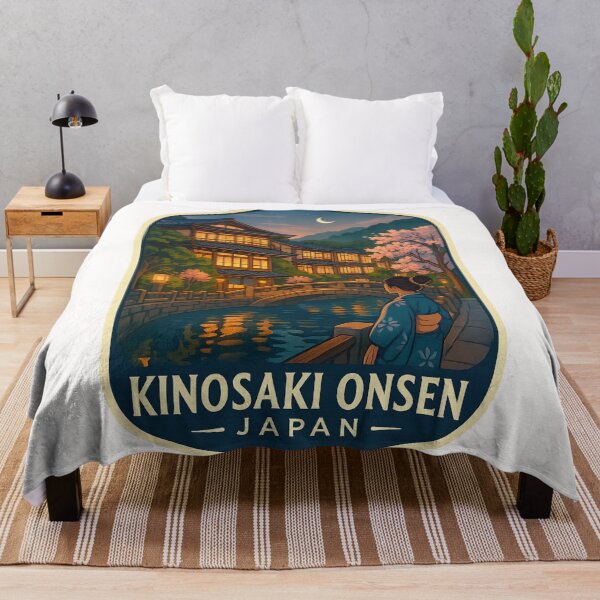 Item preview, Kinosaki Onsen, Japan – Cherry Blossoms and Canal Walk designed and sold by Places On Earth.