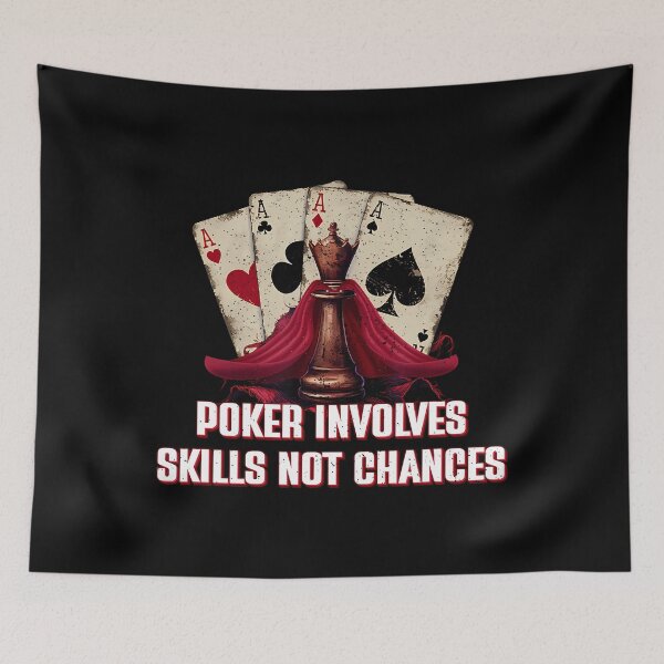Item preview, Poker Involves Skills Not Chances Card Game Friends designed and sold by MyraLorri.