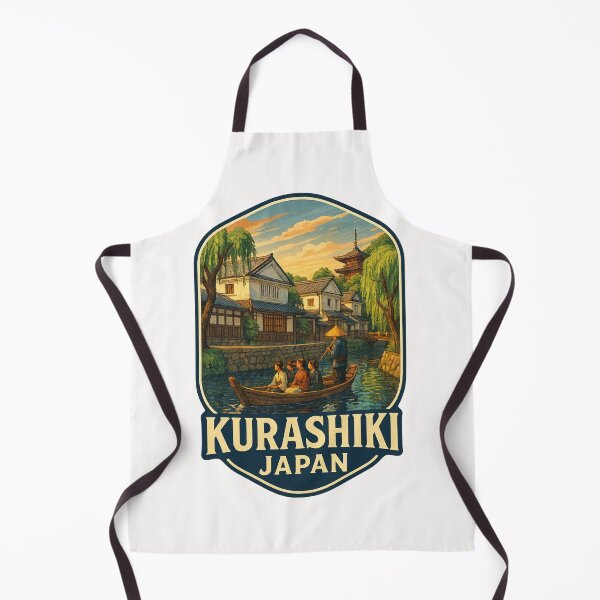Item preview, Kurashiki, Japan – Historical Canal and Pagoda designed and sold by Places On Earth.