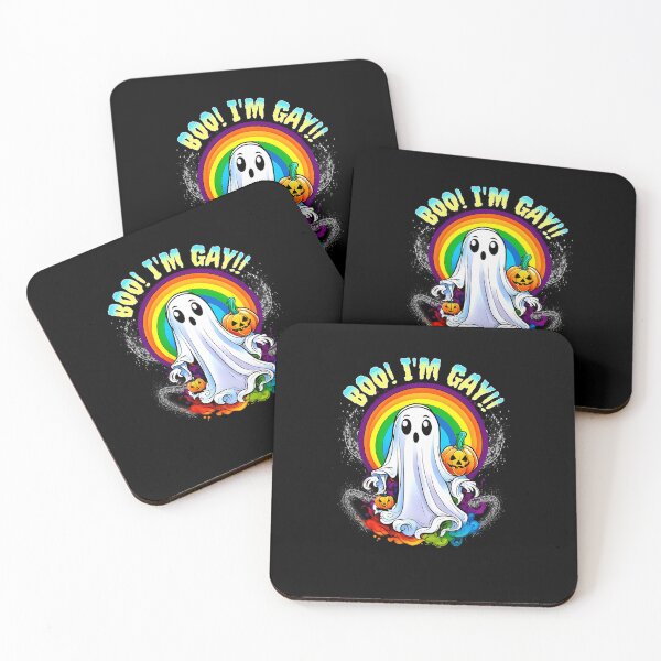 Item preview, Boo I'm Gay Funny Rainbow Ghost Pride designed and sold by PoppyMathy.