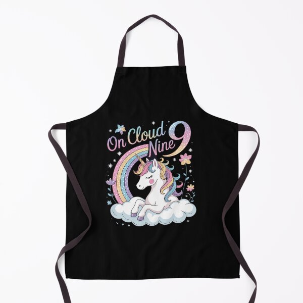 Item preview, 9-year-old Cloud Nine Cute Unicorn Girl's 9th Birthday designed and sold by InspiredFoul.